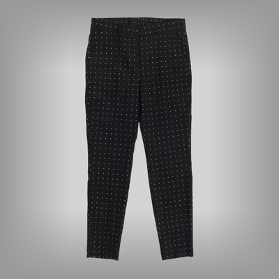 Alba Moda pöttyös fekete nadrág