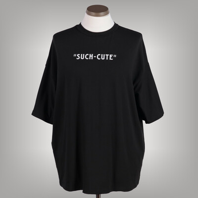 Shein mintás fekete póló