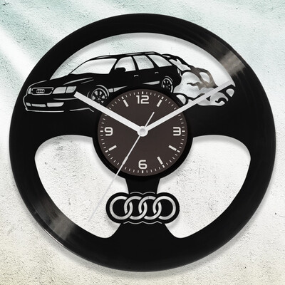 Audi bakelit óra - Akár egyedi felirattal