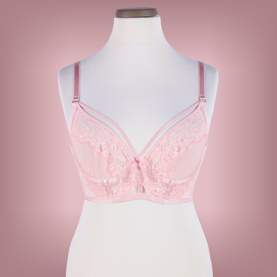 Hunkemöller csipkés rózsaszín melltartó