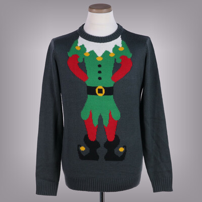 Watsons karácsonyi mintás kötött szürke pulóver