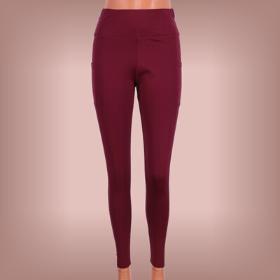 Shein bordó leggings