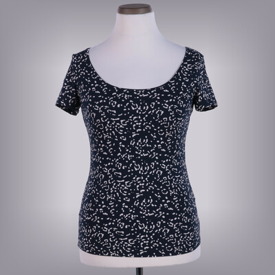 Esprit mintás kék felső