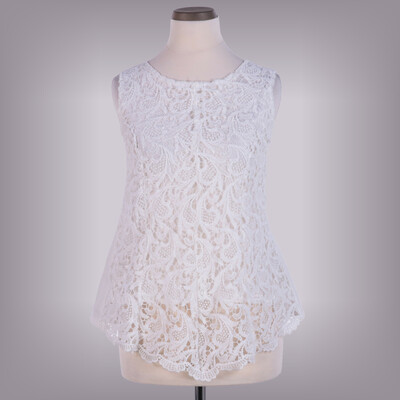 Oioninos csipkés fehér felső