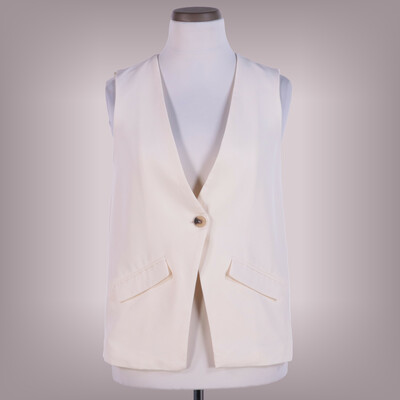 VILA krémszínű mellény