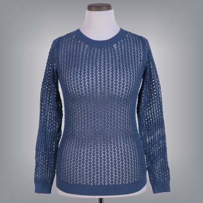 Up2Fashion horgolt kék felső