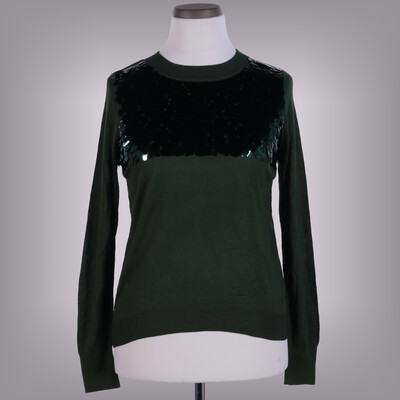 H&M kötött flitteres zöld felső