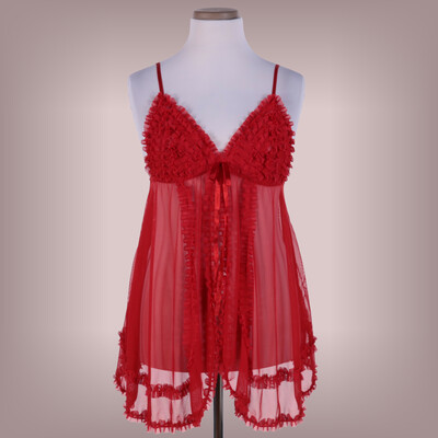 Piros babydoll