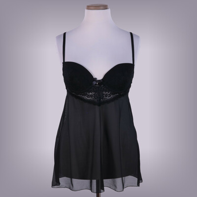 Fekete babydoll